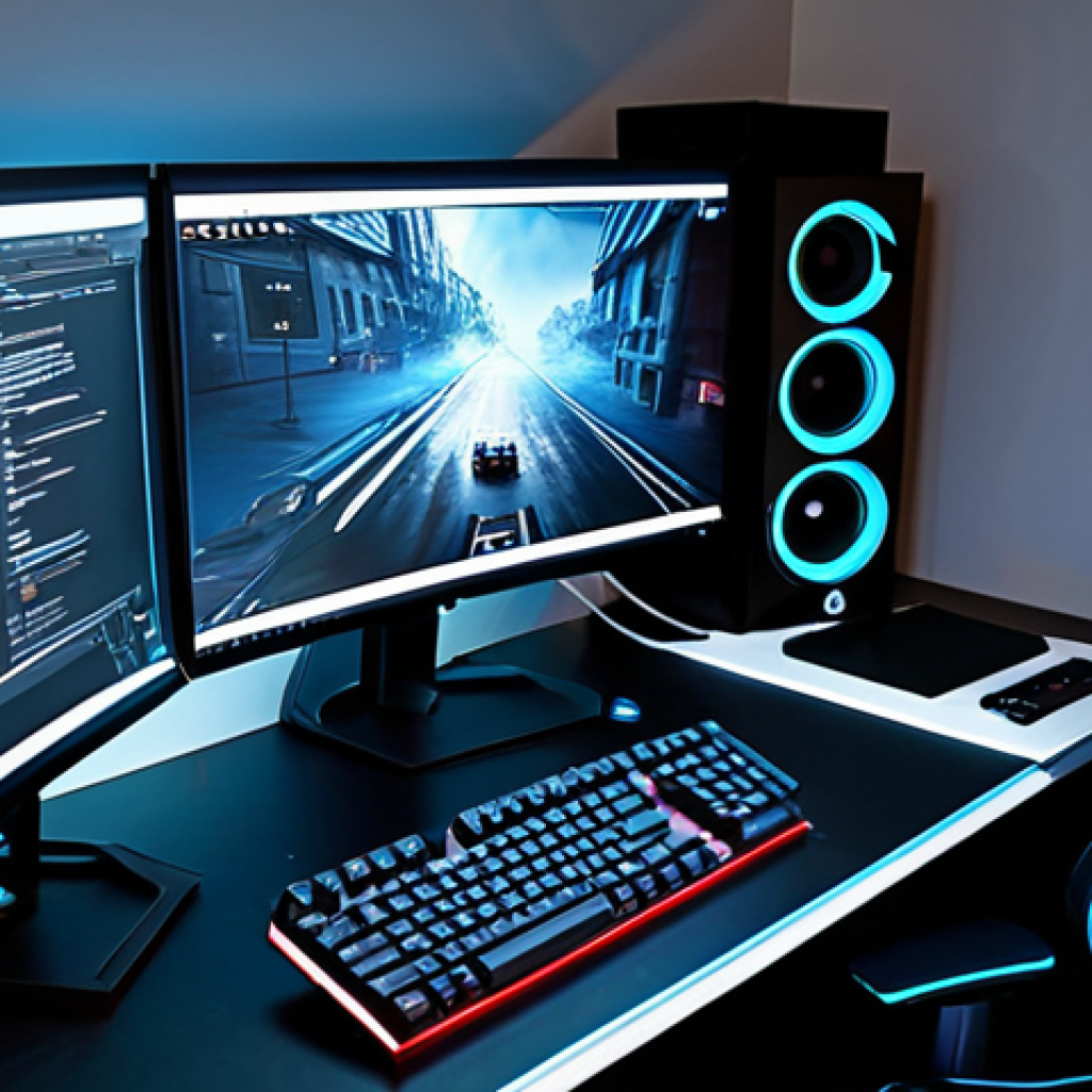 Professional Gamer Setup**

"A clean and organized gaming setup in a modern room. Features a mechanical keyboard with customizable keys, a gaming mouse with adjustable DPI, a high-quality headset with noise cancellation, and a gaming monitor with a high refresh rate. Proper cable management. The scene is well-lit and professional. Fully clothed, safe for work, appropriate content, professional."

**