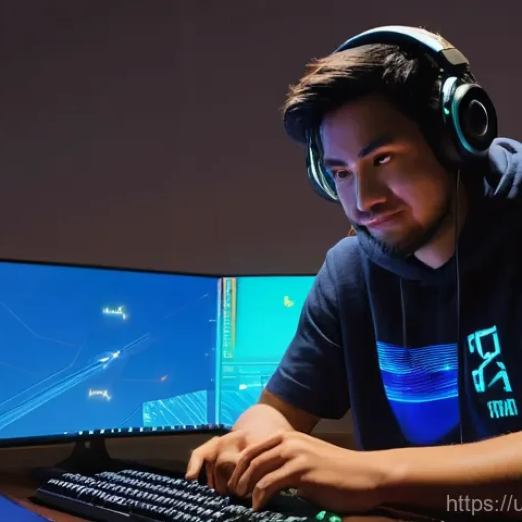 오버워치2 인터넷 연결 문제 해결 - **Left Panel (Before):** The gamer is visibly frustrated, scowling at his monitor which shows a lagg...