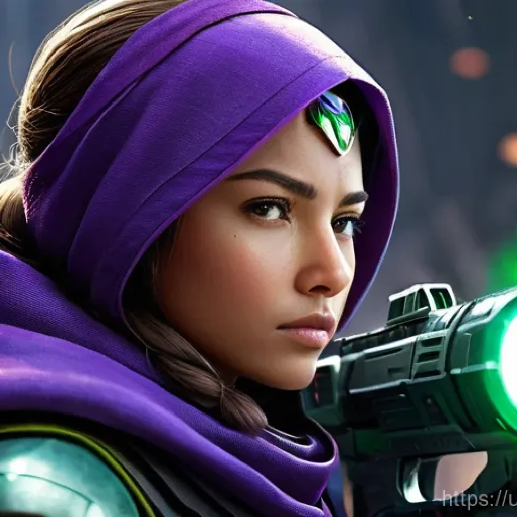 오버워치2 힐러의 역할과 우선순위 - **Prompt 1: Ana – The Strategic Support Sniper**
    "A female sniper character, wearing full futuri...