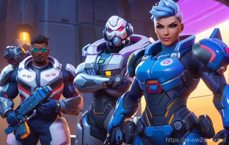 오버워치2 신입 유저를 위한 팁 - **Overwatch 2 - Dynamic Damage Flank:**
    An action-packed, dynamic shot of Genji, the agile cyber...