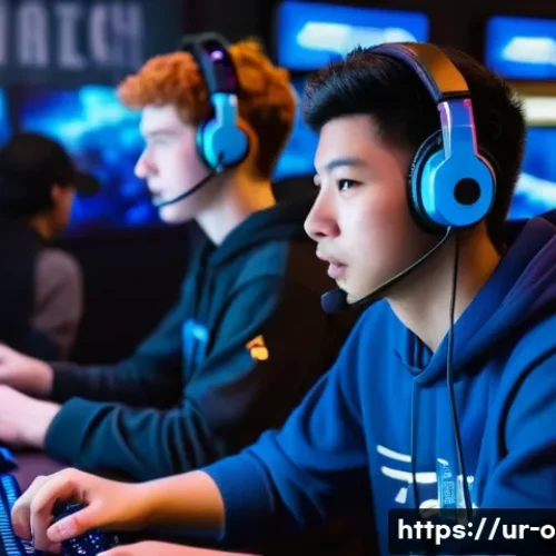 Home 30 오버워치2 비공식 대회 정보 - **Prompt:** A diverse group of young adults, three men and two women, aged 18-25, intensely focused ...