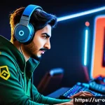 Home 22 오버워치2 음성 채팅 활용 팁 - A dynamic team of diverse Overwatch 2 players, including a male tank, a female support, and a male a...