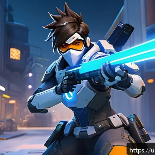 Home 31 오버워치2 히트박스 이해하기 - A dynamic and detailed digital illustration of an Overwatch 2 gameplay scene focusing on the concept...